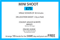 Mini Shoot £75